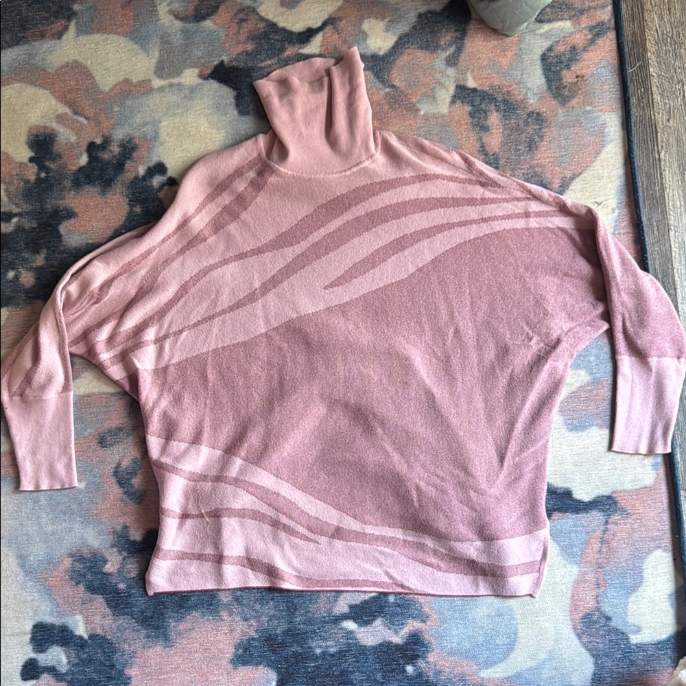 Alfani Elegant Pink Turtleneck Sweater